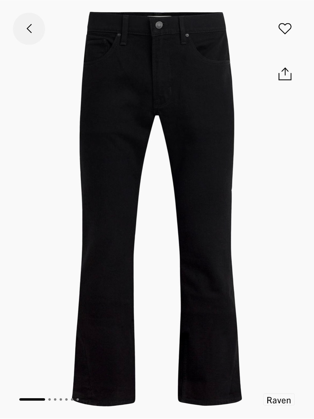 Hudson Kick Flare Bootcut Jeans - Raven Black - Men's 28 / Fits Women's 6-8